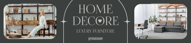 Ad of Stylish Home Decor Ebay Store Billboard Modelo de Design