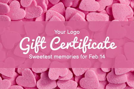 Offer on Valentine's Day Gift Certificate Design Template