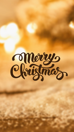 Designvorlage Christmas Holiday Greeting für Instagram Video Story