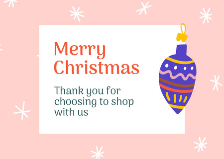Template di design Cute Christmas Holiday Greeting Card