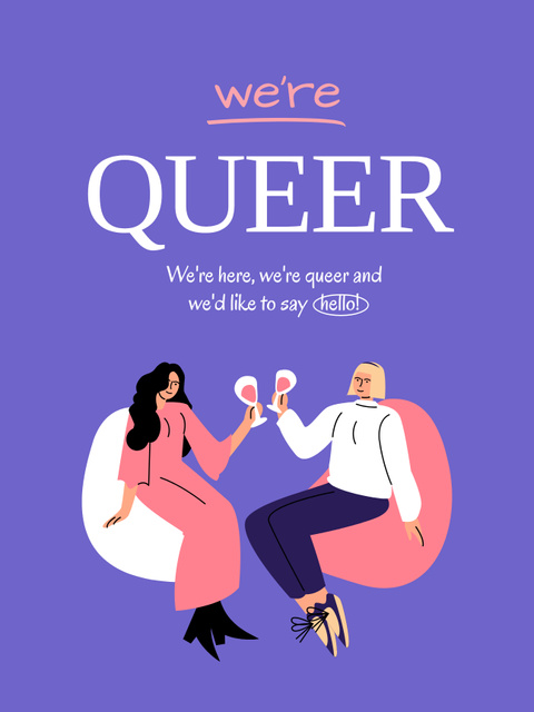 Awareness of Tolerance to Queer People Poster US – шаблон для дизайну