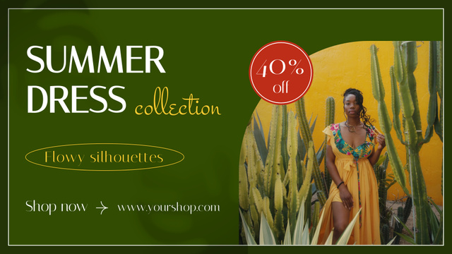 Designvorlage Marvelous Summer Dress Collection With Discount Offer für Full HD video