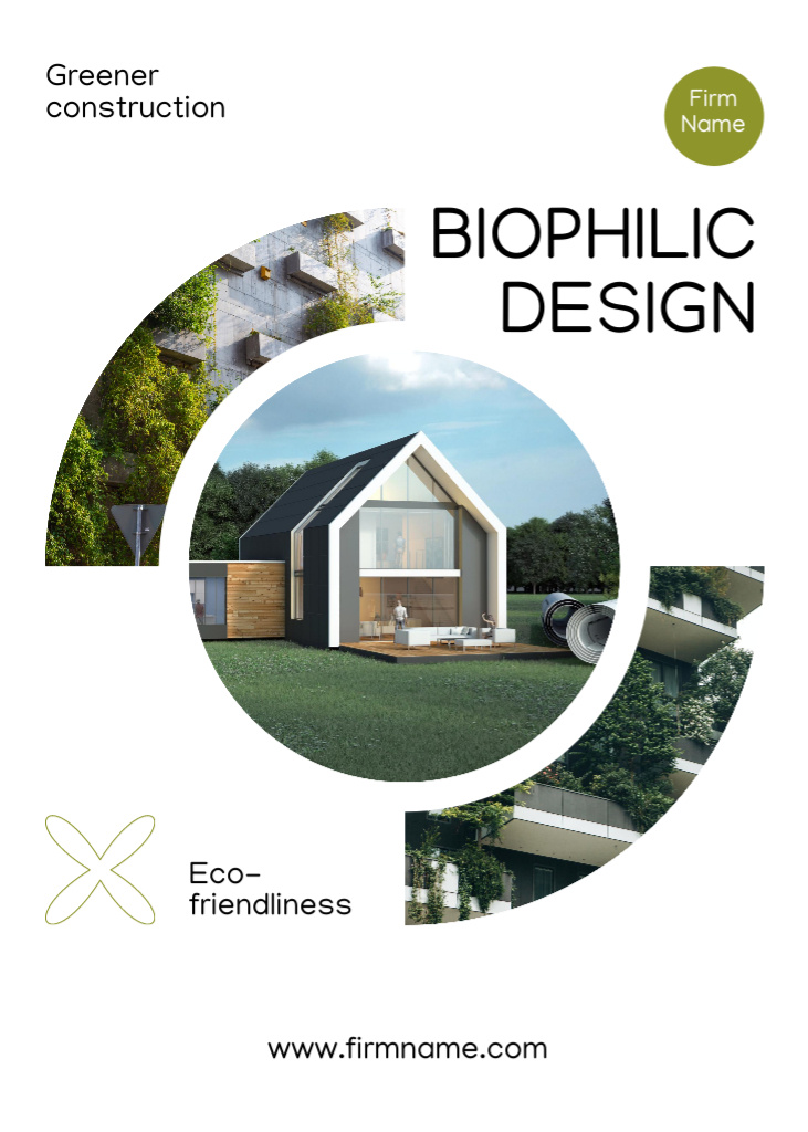 Template di design Biophilic Design Services Flayer