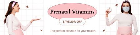 Ideal Vitamins for Pregnant Women with Discount Twitter Design Template