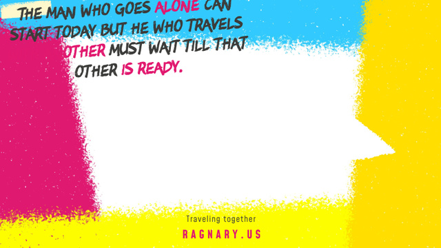 Travelling Quote on Colorful Sprayed Paint Full HD video Design Template