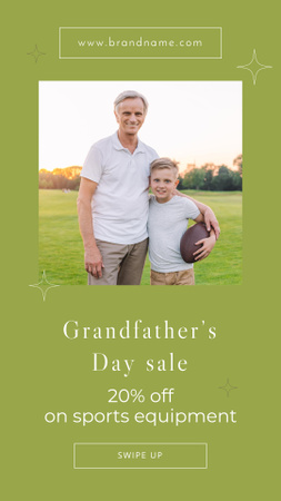 Grandfather’s Day Sale Instagram Story Design Template