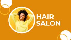 Hair Salon Discount Program on Vivid Orange