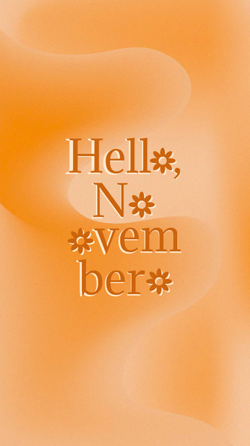 Platilla de diseño Autumn Inspirational Greeting Phrase Instagram Story