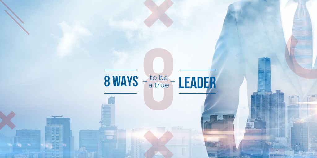 Ways to Become Good Leader Image – шаблон для дизайну