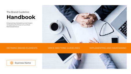 Modèle de visuel Handbook for Creating Successful Business - Presentation Wide
