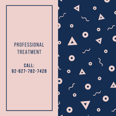 Professional Therapist Service Offer With Bright Pattern