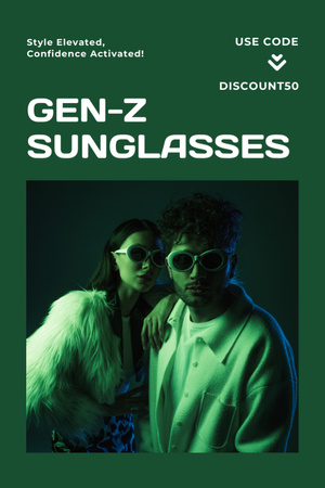 Sunglasses Collection Offer for Men and Women Tumblr Design Template