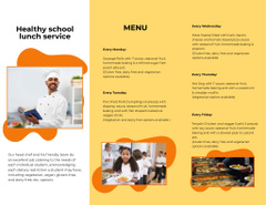 School Food Ad in Yellow