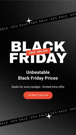 Template di design Offerta a prezzi limitati per il Black Friday Instagram Story