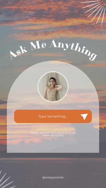 Ask Me Anything Instagram Story Design Template