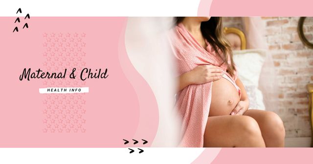 Happy pregnant woman Facebook ADデザインテンプレート