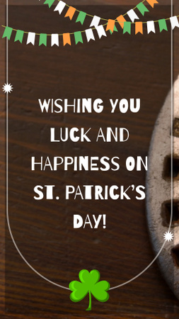Saint Patrick’s Day Wishes Of Luck TikTok Video Design Template
