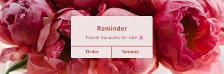 Ontwerpsjabloon van Twitter van Women's Day sale with Blooming flowers