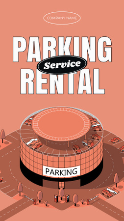 Modèle de visuel Offre de location de parking en ville - Instagram Story