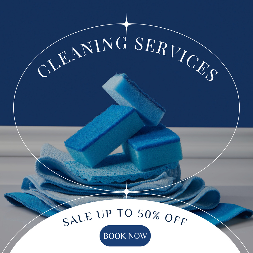 Ontwerpsjabloon van Instagram van Cleaning Service Discount Offer