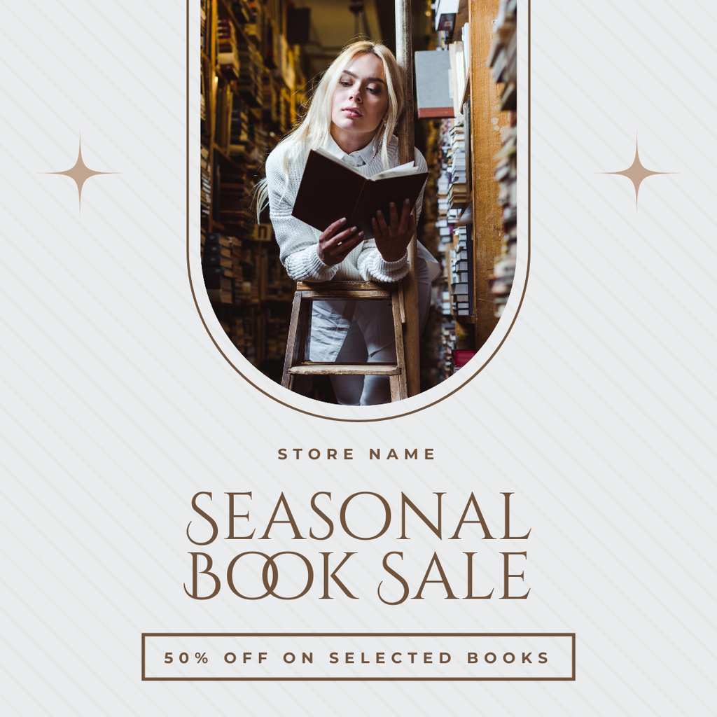 Book Sale Instagram – шаблон для дизайна