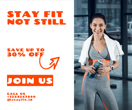 Fitness Club Ads Facebook Modelo de Design