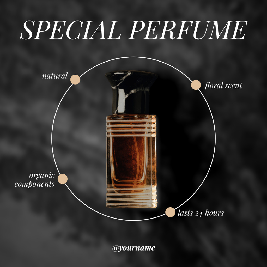 Special Perfume with Floral Scent Instagram Πρότυπο σχεδίασης
