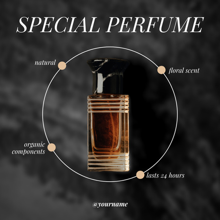 Special Perfume with Floral Scent Instagram Design Template