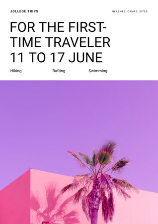Template di design Students Trips Offer Poster