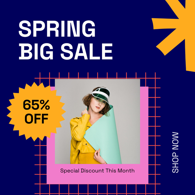Big Spring Sale Announcement Instagram Design Template