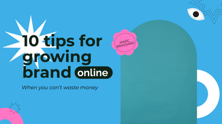 Helpful Tips For Online Brand Growing Full HD video Modelo de Design