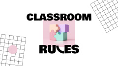 Classroom Rules Announcement With Puzzles
