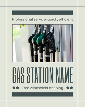 Plantilla de diseño de Reducciones diarias del precio del gas Instagram Post Vertical 