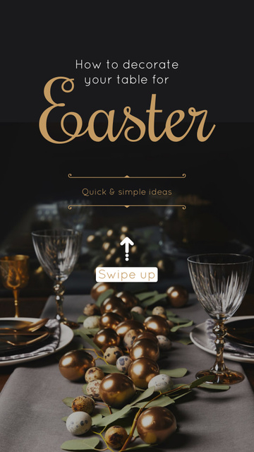Modèle de visuel Easter festive dinner - Instagram Story