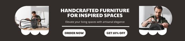 Platilla de diseño Discount Handmade Furniture for Inspired Space Ebay Store Billboard