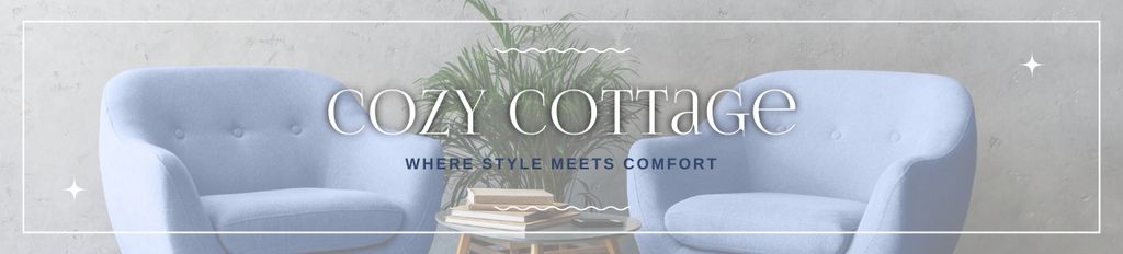 Designvorlage Items for Cozy Interior Offer für Ebay Store Billboard