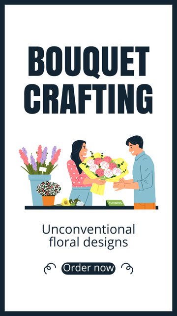 Craft Bouquets with Elegant Design Instagram Storyデザインテンプレート