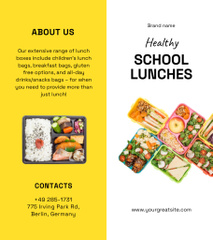 Tasty School Lunches Ad With Boxes