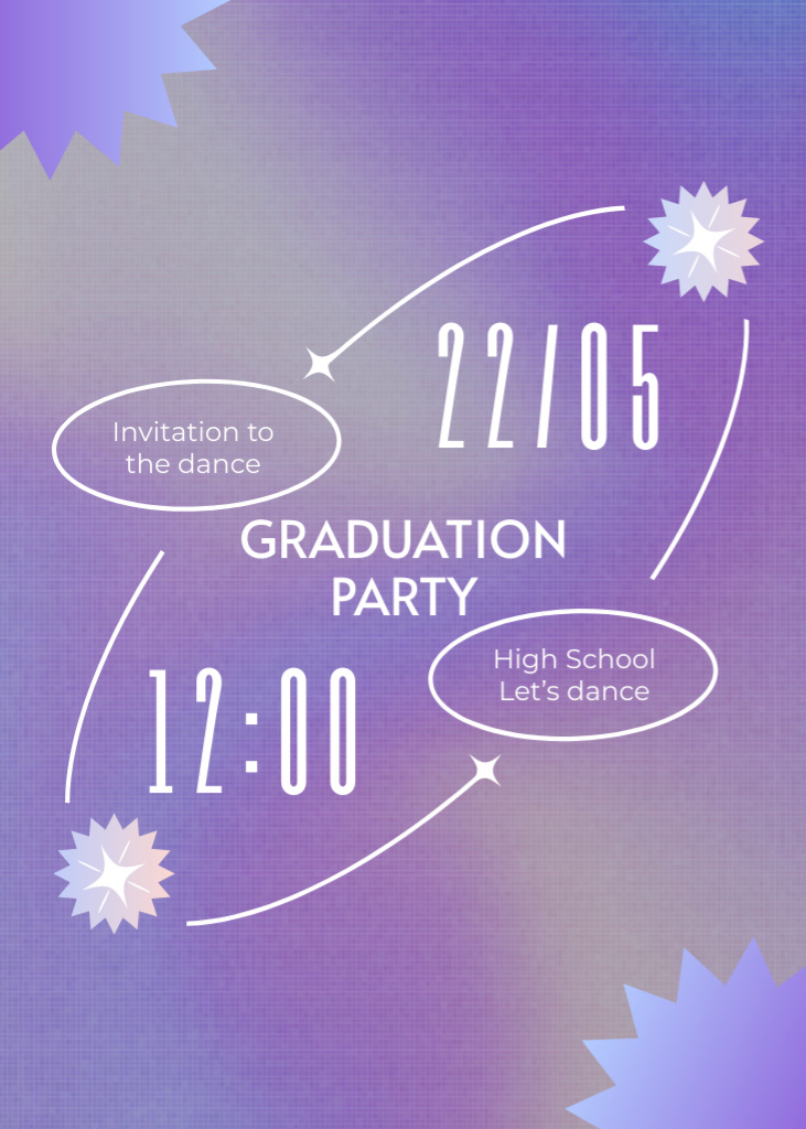 Momentous End-of-School Graduation Party Announcement Invitation tervezősablon