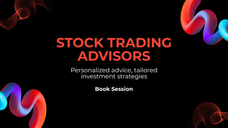 Platilla de diseño Stock Trading Advisors Promotion Title 1680x945px