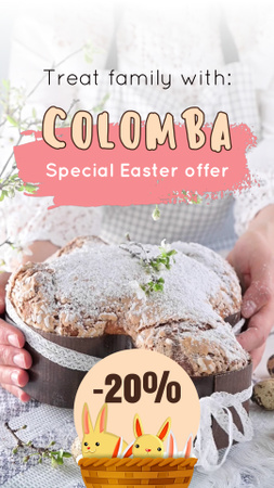 Easter Cake For Family Offer With Discount TikTok Video Design Template