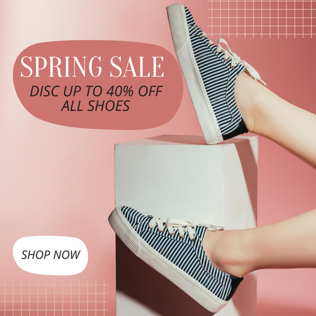 Sneakers Sale Offer Instagram AD Design Template