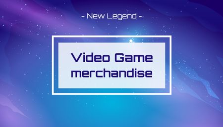 New Video Game Merchandise Business Card US Design Template