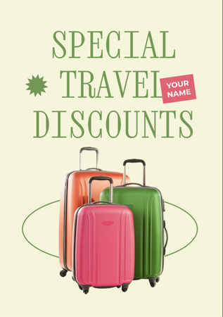 Travel Tour Discount Offer  Flyer A7 Design Template