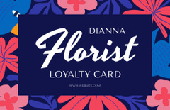 Florist's Loyalty Offer with Floral Pattern