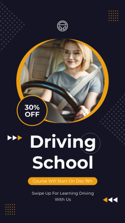 Platilla de diseño Learning And Driving with School Instructors At Discounted Rates Instagram Story