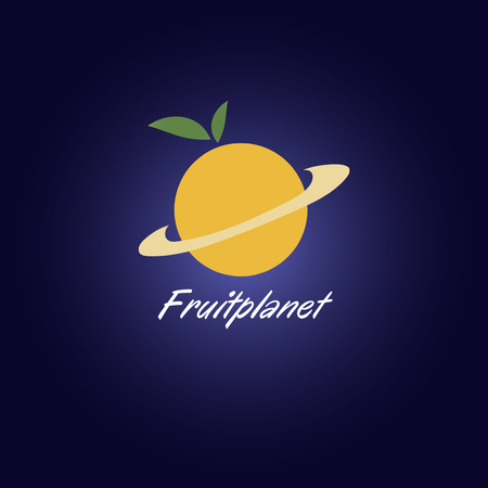 reklama na ovocném trhu Animated Logo Šablona návrhu