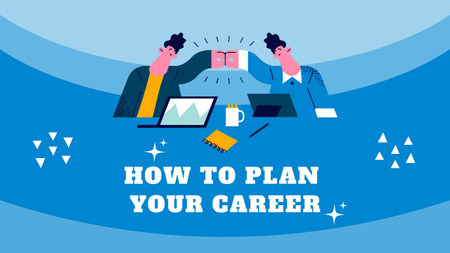Career Planning Blog Promotion Youtube Thumbnailデザインテンプレート