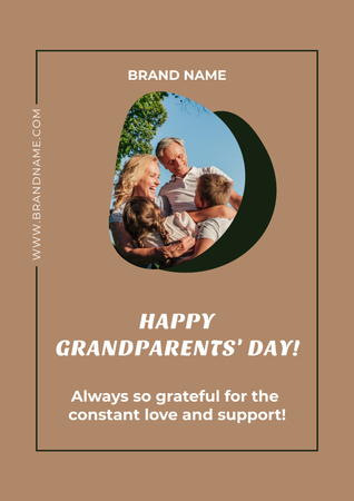 Happy Grandparents Day Poster Design Template