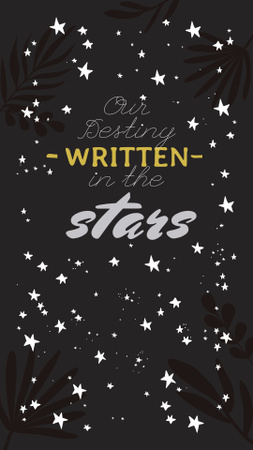 Astrology Inspiration with Cute Stars Instagram Story Design Template